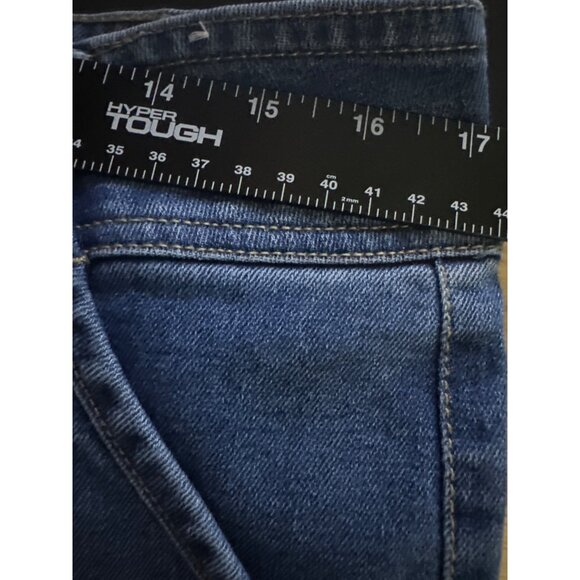 Blue Spice Y2K Wide Leg Jeans Size 13 Low Rise Loose Fit Baggy 2000s Denim - Picture 8 of 9